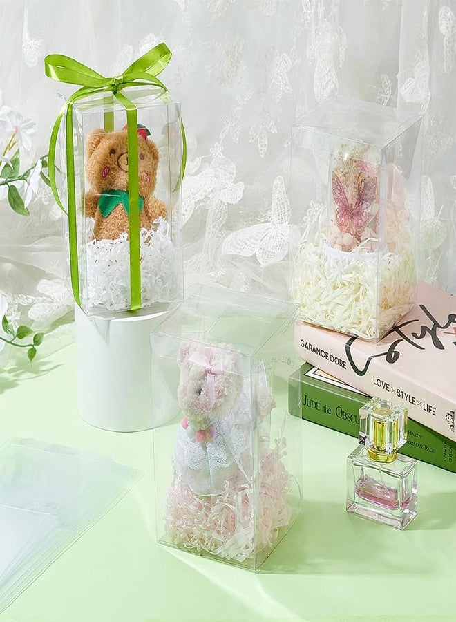 بينيكريت علبة هدايا شفافة من بينيكريت، 30 قطعة، مقاس 4×4×6 بوصة، مصنوعة من البلاستيك، مثالية لتغليف الحلوى والشوكولاتة والحلويات، وهدايا حفلات استقبال المولود، وهدايا عيد الأم والذكرى السنوية والمناسبات الأخرى. - Image 4